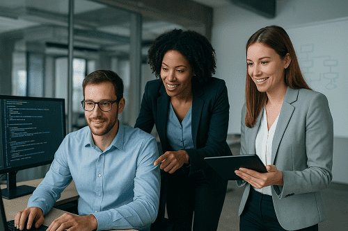 Consultores de Gestão de Projetos de TI da ConsultEduc em São Paulo